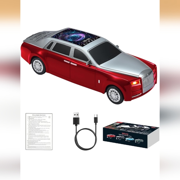WSTER Other - WSTER WS-610 Luxury Sedan Replica Bluetooth Speaker - Radio - LightsUp -